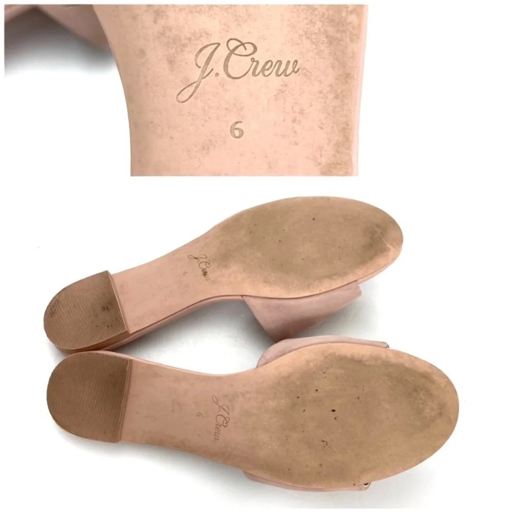 J.crew Suede Slide Sandals in light Pink